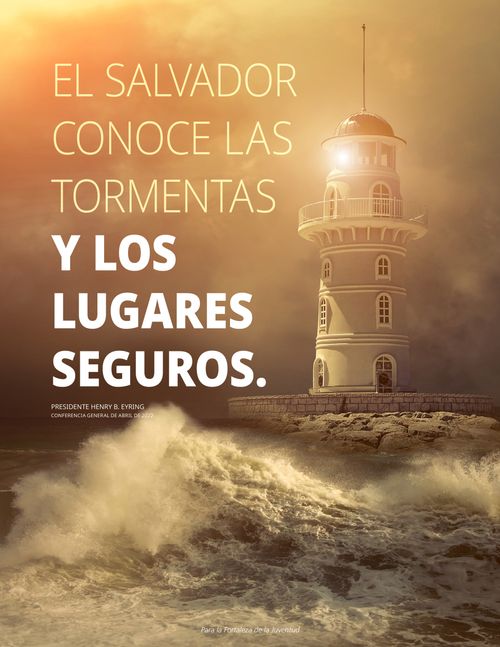 póster de un faro