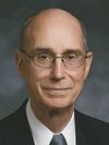 Former Official portrait of President Henry B. Eyring of the First Presidency, 30 November 2007.  Replaced March 2018.