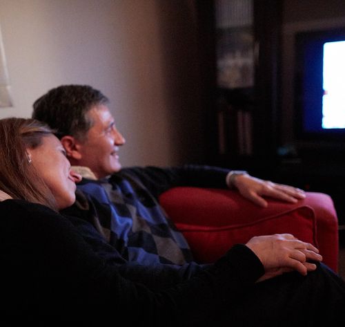 couple watching TV