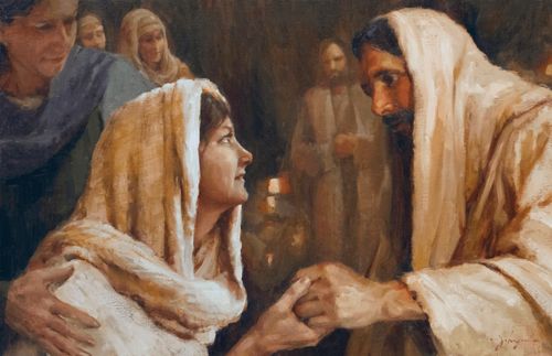 Christus heilt die Schwiegermutter des Petrus