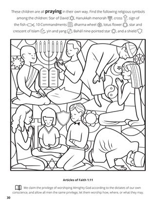 Eleventh Article of Faith coloring page