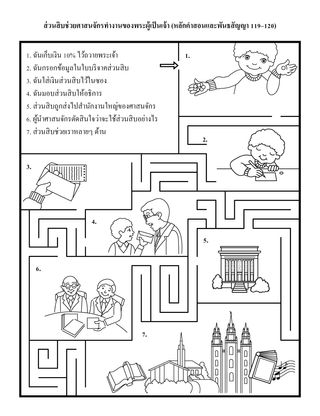 หน้ากิจกรรม: ส่วนสิบช่วยศาสนจักรทำงานของพระผู้เป็นเจ้า