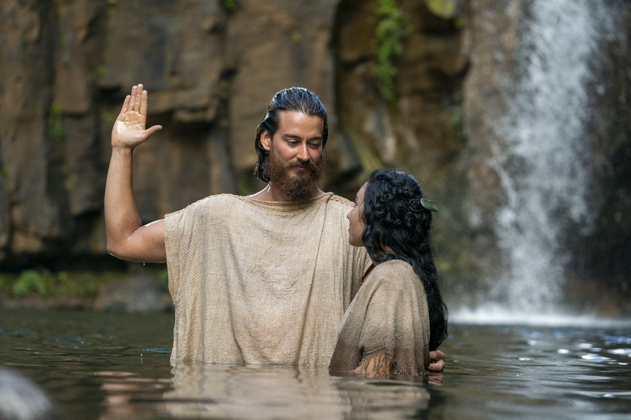 Many people believe Alma’s testimony and choose to repent and be baptized in the waters of Mormon.
