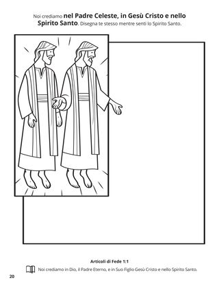 First Article of Faith coloring page