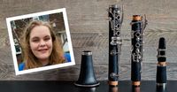 young woman and clarinet