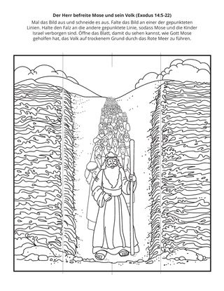 Seite mit der Aktivität: Der Herr befreite Mose und sein Volk