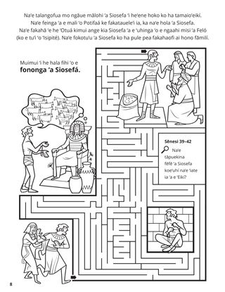 Joseph in Egypt coloring page