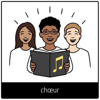 Pictogramme de l’Évangile pour « chœur »