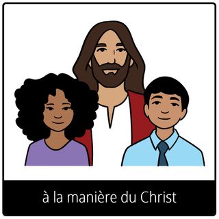 Pictogramme de l’Évangile pour « disciple du Christ »