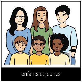 Pictogramme de l’Évangile pour « enfants et jeunes »