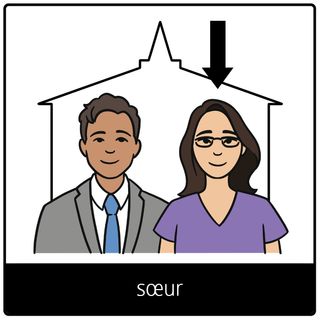 Pictogramme de l’Évangile pour « sœur »