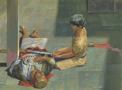 Nephi taking Laban’s sword