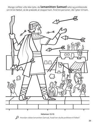 Samuel the Lamanite coloring page