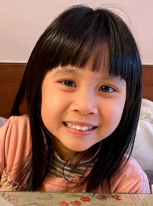 A photo of a young Asian girl