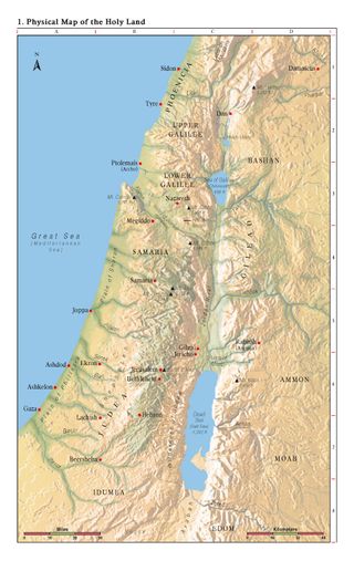 map, Holy Land