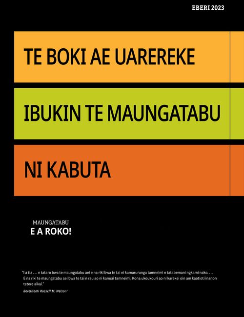 Te Boki ae Uarereke ibukin te Maungatabu ni Kabuta