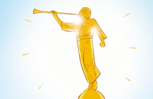 angel Moroni statue