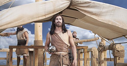 Nephi with the liahona