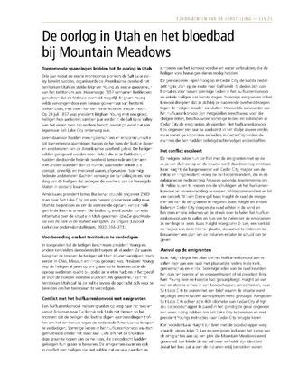 handout, Utah War and the Mountain Meadows Massacre