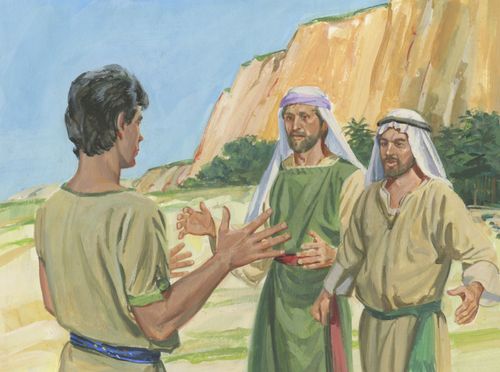 Laman and Lemuel want to throw Nephi into sea