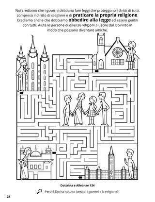 Religious Freedom coloring page