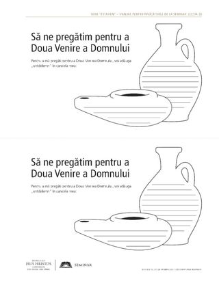 foaie de prezentare, Să ne pregătim pentru a Doua Venire a Domnului