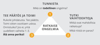 ongelmanratkaisuvaiheet, kuva