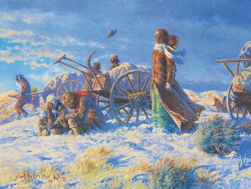 Шлях жертви---долина обіцяння (Піонери з ручними візками наближаються до Солт-Лейкської долини)