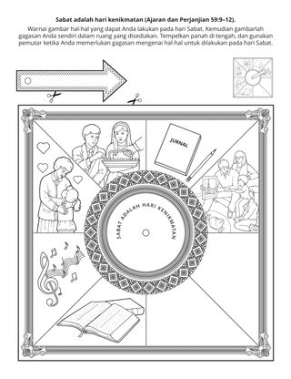 halaman kegiatan: Sabat adalah kenikmatan
