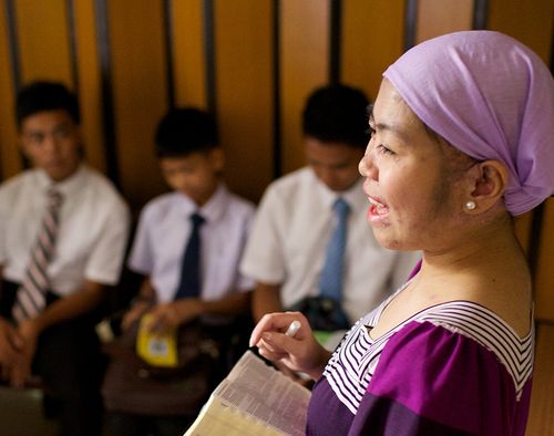 woman teaching Sunday School