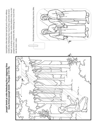 stranica aktivnosti: Joseph Smith je vidio Nebeskog Oca i Isusa Krista.