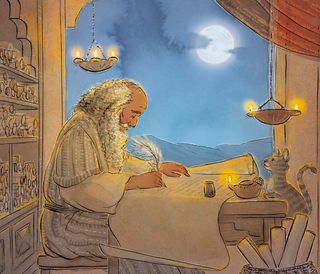 Old Testament man writing