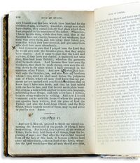 Hyrum Smith’s copy of the Book of Mormon with page that was folded down