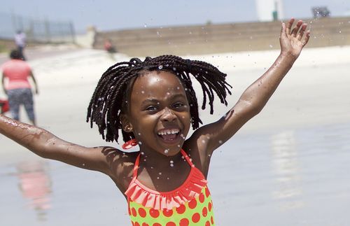 Tariro at the beach