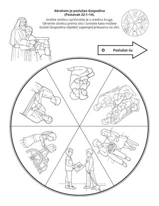 stranica aktivnosti: Abraham je poslušao Gospodina