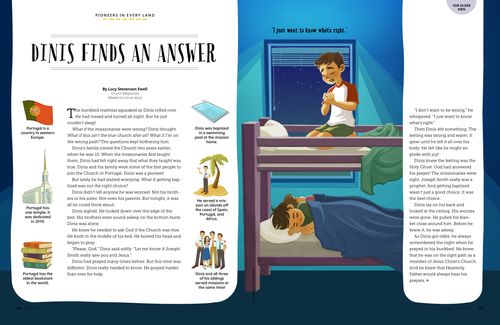 Story PDF of boy kneeling on his bed to pray