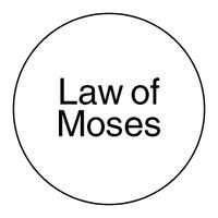 words Law of Moses in circle