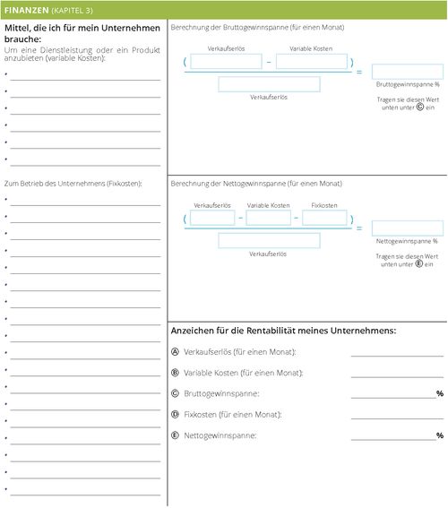 Mein Geschäftsplaner – Finanzen