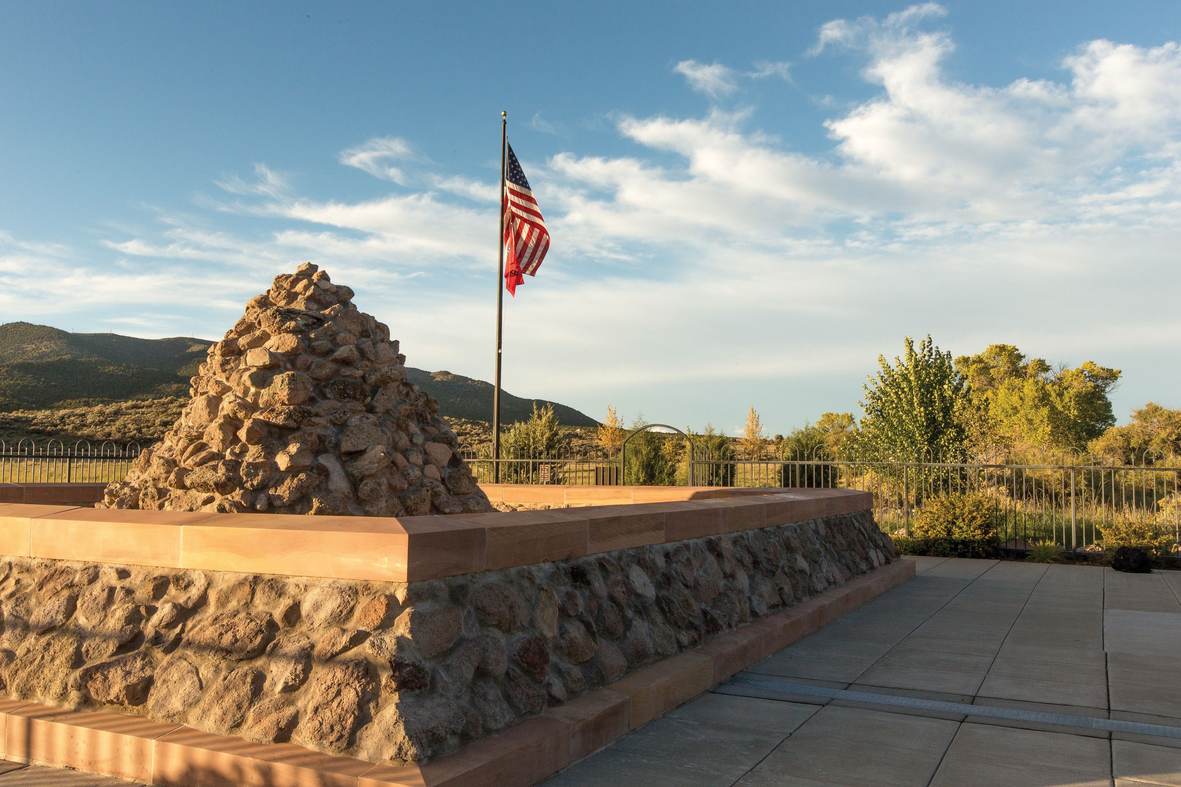 A monument in Utah at the site of the Mountain Meadows Massacre.