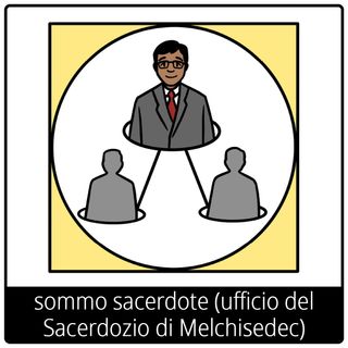 Simbolo del Vangelo “sommo sacerdote (ufficio nel Sacerdozio di Melchisedec)”