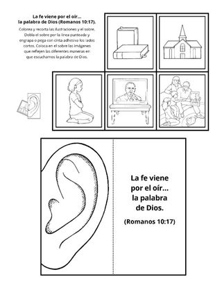 Hoja de actividades: La fe viene por el oír