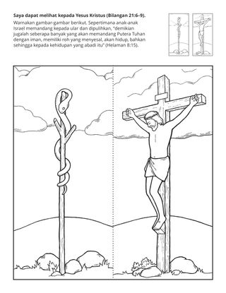 halaman aktiviti: Saya boleh memandang kepada Yesus Kristus