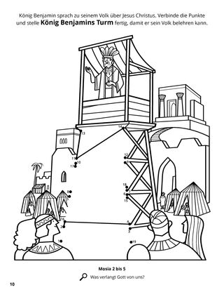 King Benjamin Addresses His People coloring page