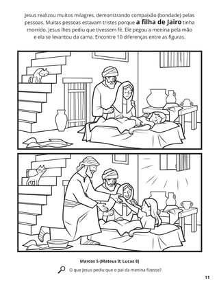 Jesus Raised Jairus’s Daughter from the Dead coloring page