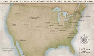 Mapa 2: Ilang Mahahalagang Lugar sa Kasaysayan Noong Bago Pa Lang Ang Simbahan