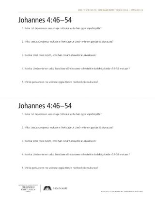 handout, John 4