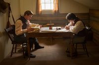 Joseph Smith and Oliver Cowdery translating