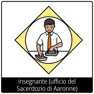 Simbolo del Vangelo “insegnante (ufficio nel Sacerdozio di Aaronne)”