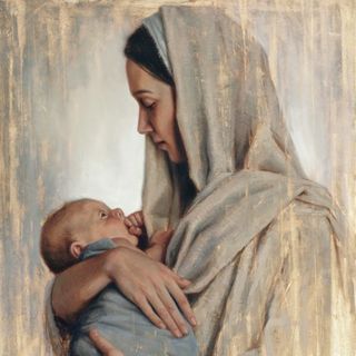 Maria com o menino Jesus
