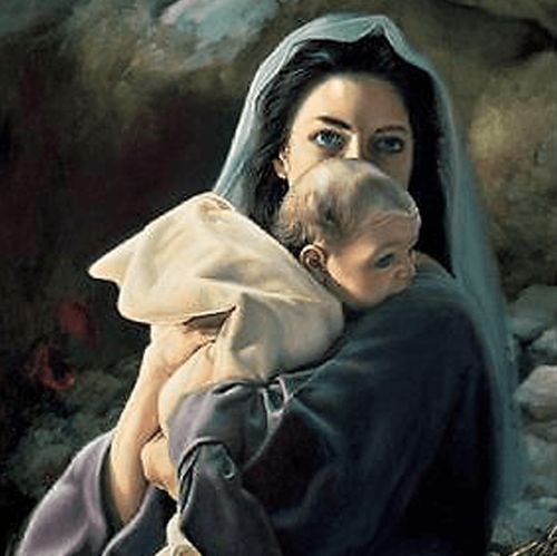 Si Maria ug ang batang Jesus